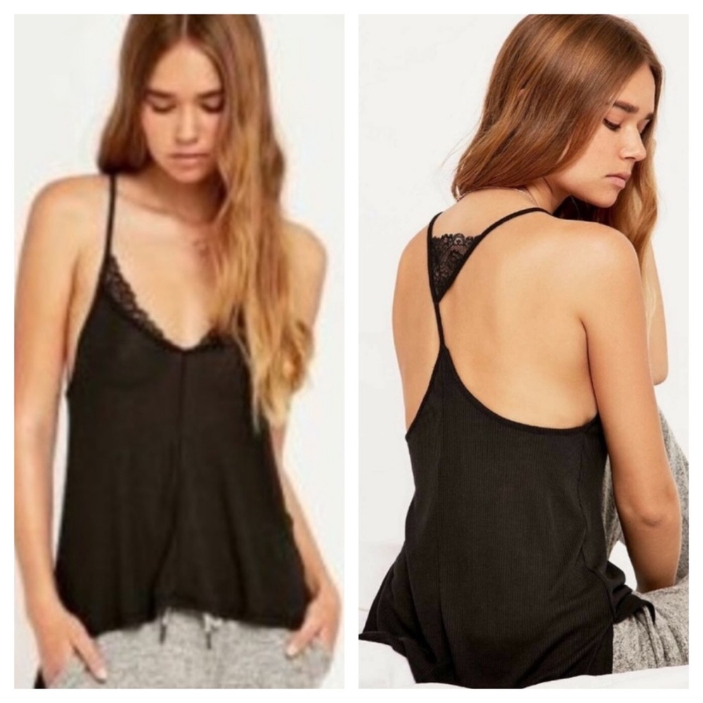 Urban Outfitters Lace Black Cami Sz M Tank